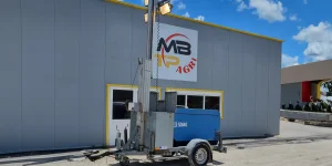 Groupe électrogène et mat eclairage
