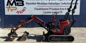Minipelle 1 tonne À louer Nord Charente